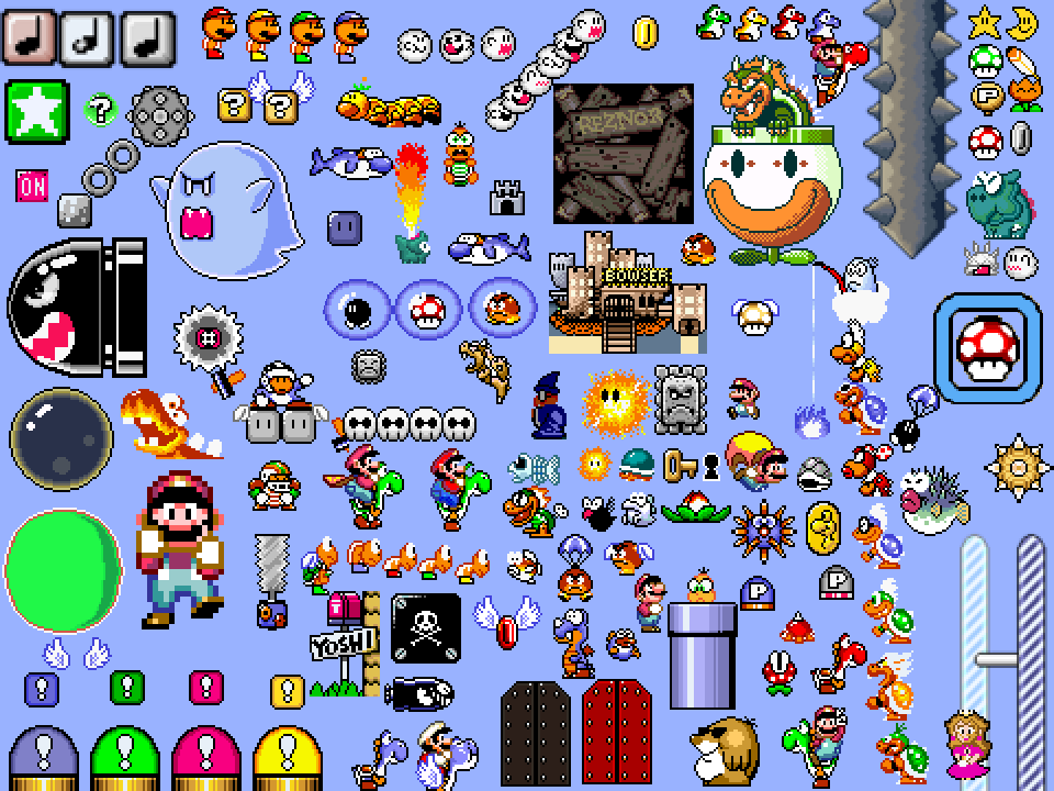 《超级马力欧世界》素材包