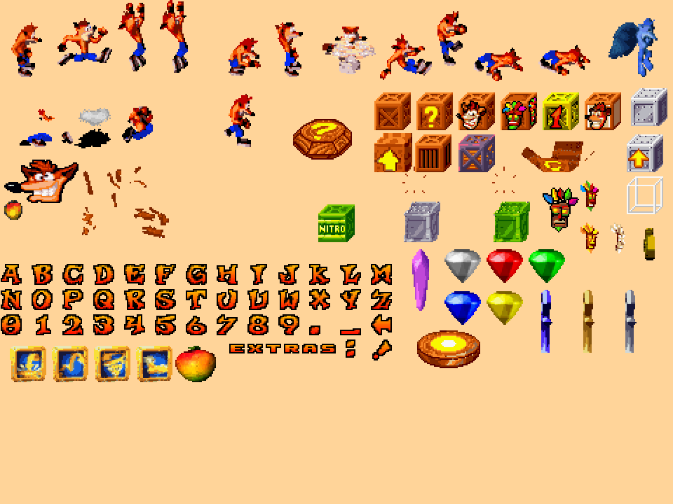 古惑狼 GBA 素材包