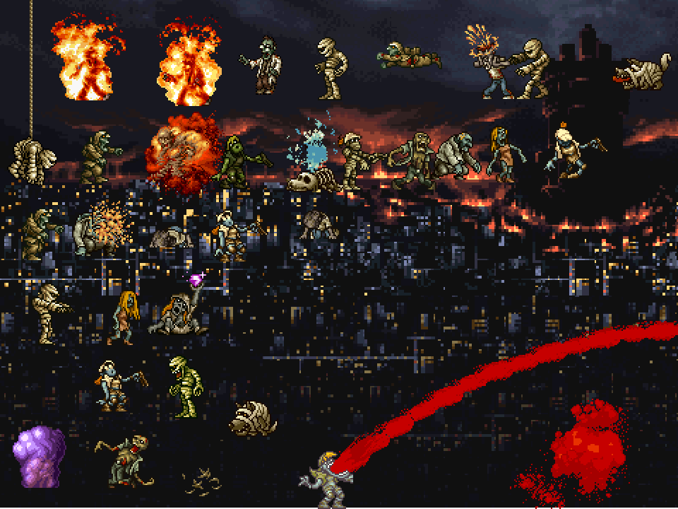 合金弹头游戏素材包 – 僵尸版